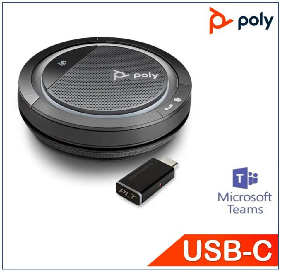 Plantronics/Poly Calisto 5300-M with USB-C BT600 dongle, Bluetooth Speakerphone - Image 1 of 2