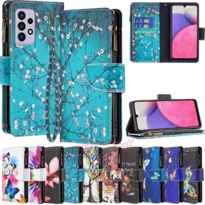 For Samsung A13 A23 A33 A53 A14 A34 A54 S23 Flip Wallet Leather Phone Case Cover - Image 1 of 4