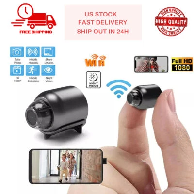 1080P Mini Camera CCTV WiFi HD IP Night Vision Camcorder Home Security Cam US - Image 1 of 4