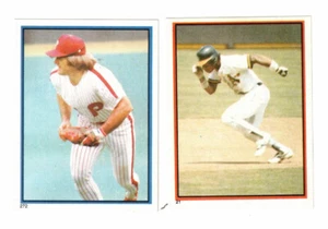 1983 Topps Stickers 2 CARD LOT Rickey Henderson #21 +PETE ROSE  272  LOT 2 - Picture 1 of 2