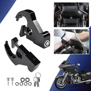 Sissy Bar Luggage Rack Locking Detachable Latch Kit For Harley Touring 1984-2024 - Picture 1 of 8