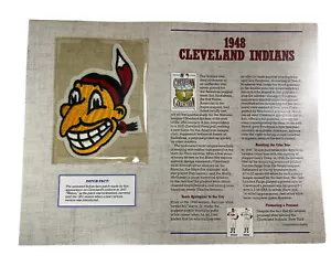 Parche del equipo de béisbol colección Cooperstown Willabee Ward 1948 Cleveland Indians - Imagen 1 de 4