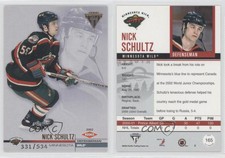 2001-02 Pacific Private Stock Titanium Retail /534 Nick Schultz #165 Rookie RC