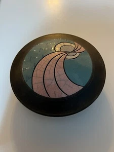 1983 Andy Smith Memphis Style Raku Studio Art Pottery Jar Vessel Vintage Ceramic - Picture 1 of 8