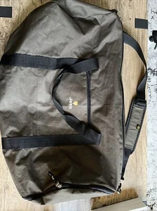 Large Vintage Expandable Brown Jeep Duffel Gear Bag With Shoulder Strap - Picture 1 of 6
