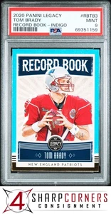 2020 PANINI LEGACY RECORD BOOK INDIGO #RBTB3 TOM BRADY #/25 POP 2 PSA 9 - Picture 1 of 4