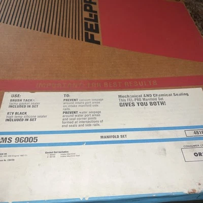 Fel-Pro MS 96005 Manifold Set! USA Free Shipping! - Image 1 of 3