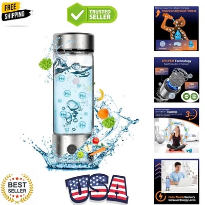 Generador de Botella de Agua de Hidrógeno, Portátil Recargable AquaHealth Hidrógeno Wa... Foto 1 de 4