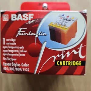 BASF By Emtec Fantastic INK CARTRIDGE Epson Stylus Color 400/600/800/1520 New - Picture 1 of 5