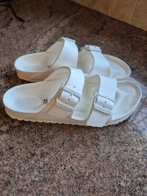 Birkenstock Women Arizona Essentials EVA Sandal White Rubber Sz 40 Womens 9 - Image 1 of 4