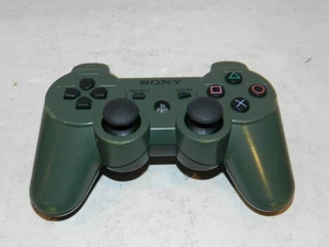 Official Sony Playstation 3 Controller OEM PS3 Genuine Dualshock PS3  Green Camo - Picture 1 of 2