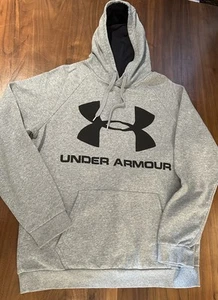 UNDER ARMOUR HERREN HOODIE GRAU MIT SCHWARZEM LOGO GRÖSSE XL GEBRAUCHT, IN EINWANDFREIEM ZUSTAND - Bild 1 von 3