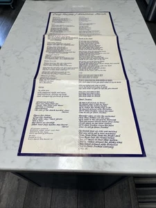 ¡Póster lírico de canción de álbum Deep Purple Machine Head 1972 original! - Imagen 1 de 9