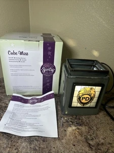 SCENTSY Retired Ceramic Electric Wax Moss Gallery Warmer Magnetic Police Frame - Picture 1 of 13