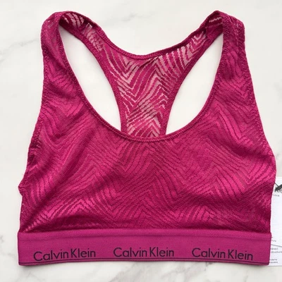 Bralette Calvin Klein moderno de encaje sin forro joya talla S Foto 1 de 4