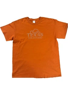 San Antonio TEXAS Rinestone Cowgirl Orange T Shirt Size Large T Shirt - Picture 1 of 8