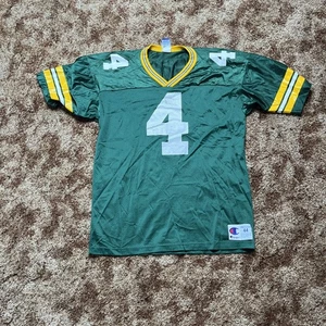 Vintage Champion Favre #4 Green Bay Packers NFL Football Jersey Mesh Size 44 - Picture 1 of 8