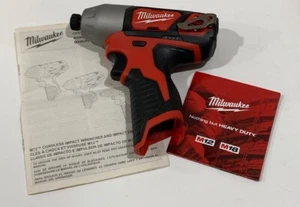Milwaukee 2462-20 M12 12V Li-Ion 1/4 Zoll Sechskant Schlagschrauber Neu Originalverpackt - Bild 1 von 3