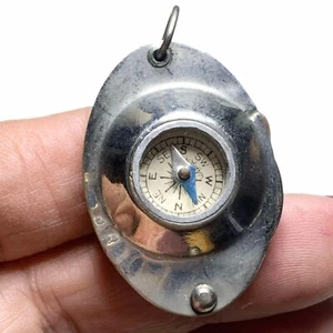 LUX Vintage Testrite Compass with Loupe, Magnifier, Pendant Fob, Occupied Japan - Picture 1 of 4