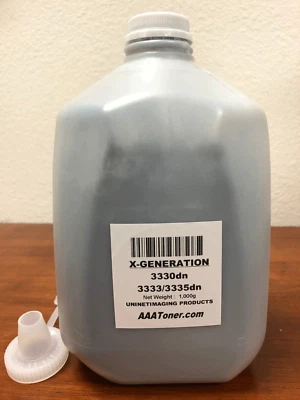 (1 kg/1.000 g) recarga de tóner a granel para impresora Dell 3330dn, Dell 3333dn, 3335dn Foto 1 de 3