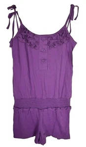 ORageous Girls Solid One Piece Romper Bright Violet Size (XS) 6/7 New - Picture 1 of 4