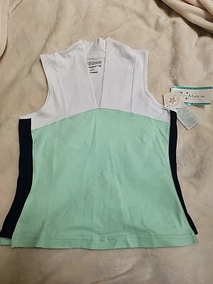 Camiseta de tenis para mujer Marcia verde nueva con etiquetas - mediana Foto 1 de 4