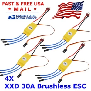 4X XXD Brushless ESC 30A 2-3s Electric Speed Control for Airplane Quadcopter - Picture 1 of 11