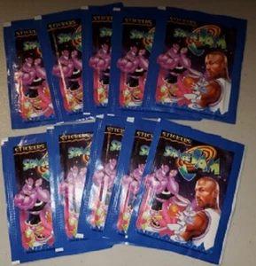 1996 UD SPACE JAM Movie Sticker 10 Pack LOT @ pack 6 cards MJ Michael Jordan NEW - Picture 1 of 2