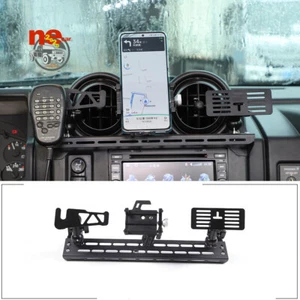 Center Dashboard Phone Walkie Talkie Holder Alloy Bracket For Hummer H2 03-07 - Picture 1 of 12