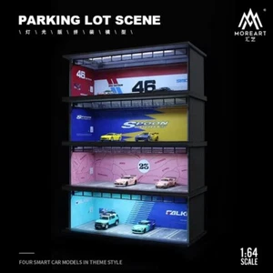 MoreArt Assemble Diorama LED Lighting 1/64 Model Car Station - 4 Versions - Picture 1 of 11