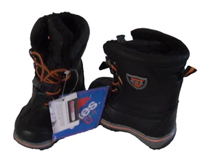 NWT Totes Ryan Toddler Boys Winter Snow Boots 5 Black/Orange MSRP$40 - Picture 1 of 4