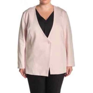 Blazer Amanda & Chelsea Un Botón Ponte Tejido Rubor Chaqueta Talla 2X - Imagen 1 de 12