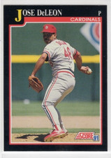 Jose DeLeon 1991 Score Baseball Base Common #221 St. Louis Cardinals