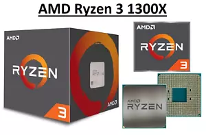 AMD Ryzen 3 1300X Quad Core ''Summit Ridge'' Processor 3.5-3.7 GHz, AM4, 65W CPU - Picture 1 of 4
