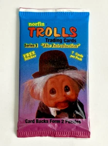 Vintage 1992 Norfin TROLLS Trading Cards - Factory Sealed/Near Mint - Bild 1 von 2