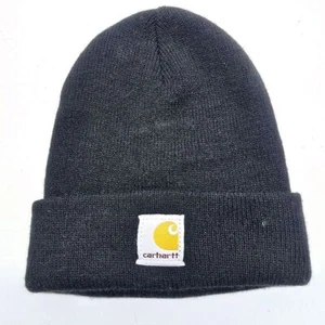 Carhartt Infant Toddler Beanie Hat Winter Knit Cuffed Warm One Size Black Unisex - Picture 1 of 7