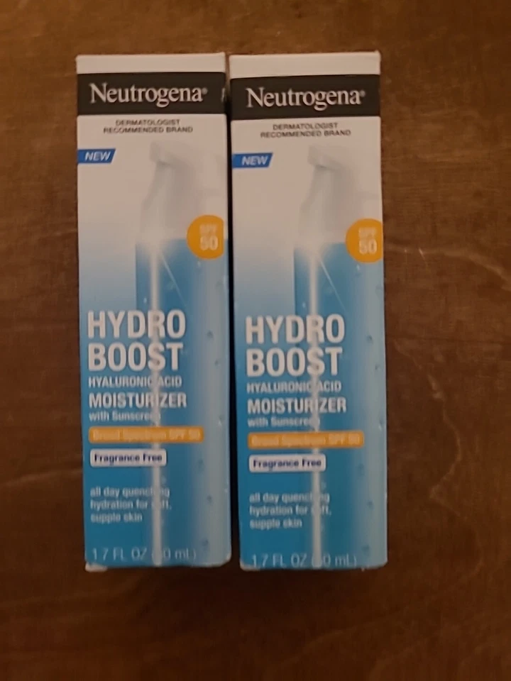 2-Neutrogena Hydro Boost Moisturizer Broad Spectrum SPF 50 (1.7 oz) 50mL 08/2025 - Image 1 of 1