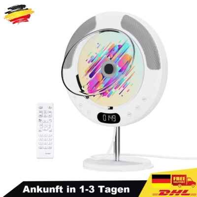 Portable HiFi CD Player Radio Boombox Wall Mountable Desktop Stereo System Music - Bild 1 von 4