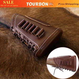 TOURBON Hunting Rifle Cheek Rest Riser Gun Buttstock Cover for Left Hand Brown - Picture 1 of 18