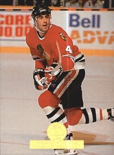 1994-95 Leaf Chicago Blackhawks Hockey Card #359 Keith Carney