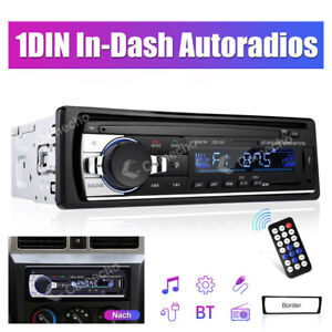 FM/AM Car Radio Bluetooth CD/DVD Headunit Stereo Player MP3 USB SD AUX RDS 1DIN