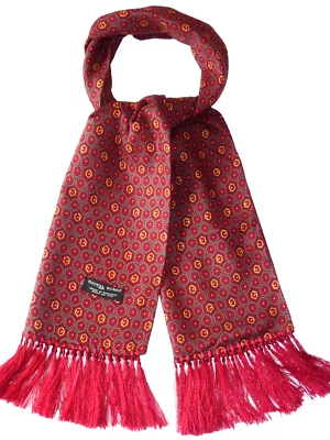 Vintage TOOTAL Scarf Cravat Goodwood Dapper Neckwear Mod Indie Scooter Ascot - Image 1 of 4