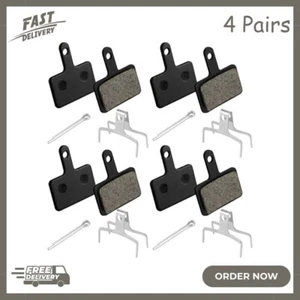 4 Pairs Bike Brake Pads, Resin Semi-Metal Bicycle Disc Brake Pads Replacement... - Picture 1 of 24