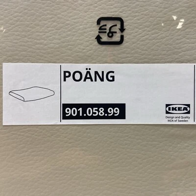 Novo em folha IKEA POANG Glose Off-White Otomano/Almofada de Banqueta APENAS 901.058.99 - Imagem 1 de 4