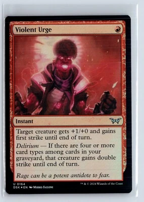 (2x) FOIL Violent Urge Duskmourn Uncommon – MTG Magic the Gathering Card - Image 1 of 2