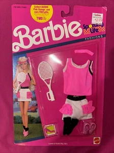 Vintage Mattel Barbie Sporting Life Fashions Tennis Outfit Ruffle 1990 NEW NOS - Picture 1 of 2