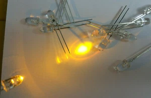 5mm Yellow 15,000mcd LED Vishay TLCY5800 590nm  4° Narrow Extra High Brightness - Picture 1 of 1