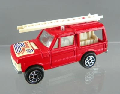 Vintage 1980's Majorette #246 Diecast 1/60 Red Range Rover Rescue Team 4X4 Truck - Image 1 of 4