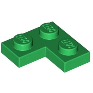 Lego - Green 2x2 - Corner Plate - Picture 1 of 1
