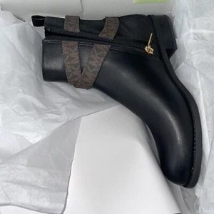 MICHAEL KORS "RORY" STIVALETTO PIATTO/NERO, MARRONE/TAGLIA 8 M Scatola - Foto 1 di 6